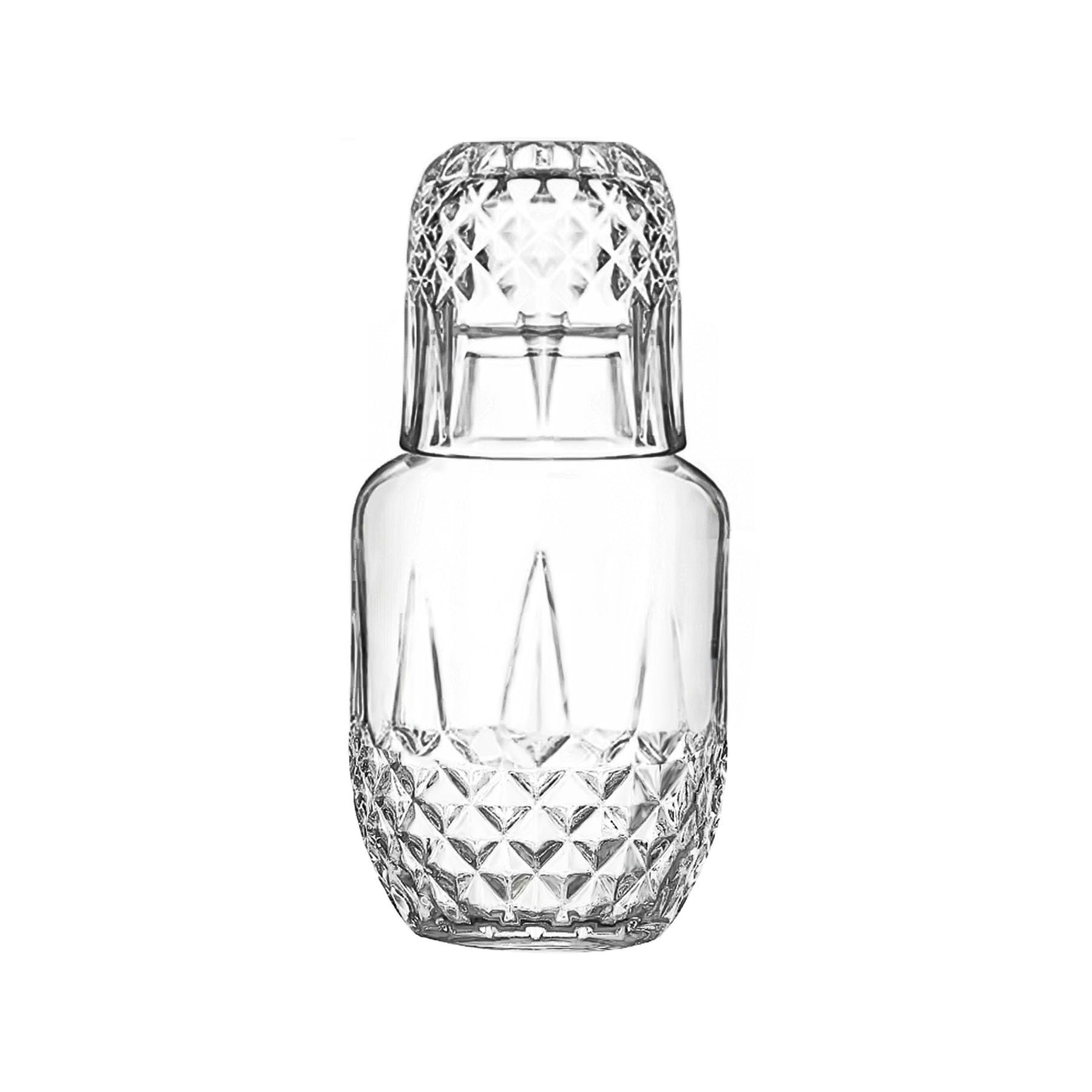 Binsakao bedside water carafe set glass for easy night-time hydration