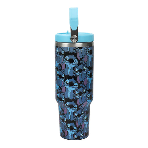 Bioworld Disney Stitch tumbler lid and handle for easy transport