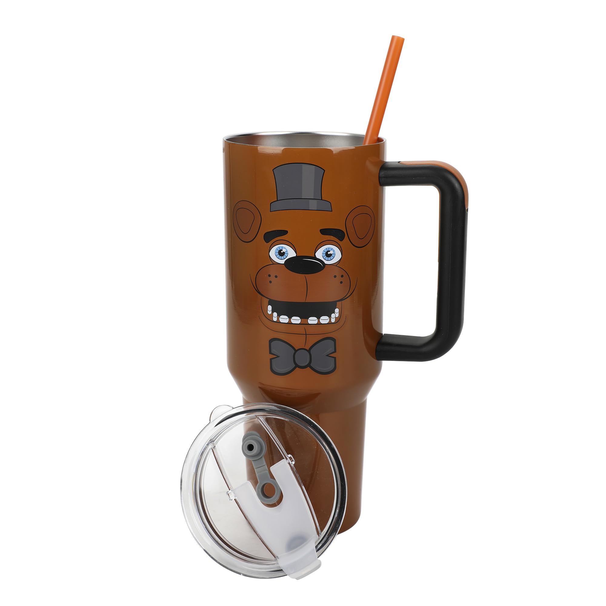 Bioworld Freddy Fazbear tumbler keeps beverages cold during long days