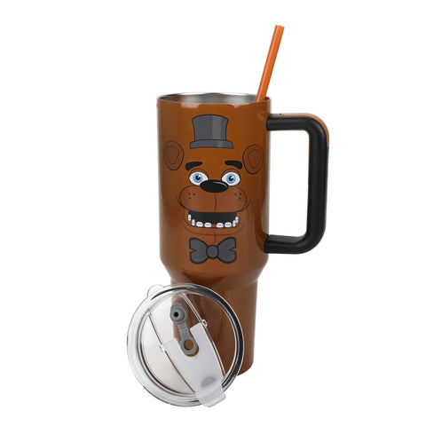 Bioworld Freddy Fazbear tumbler keeps beverages cold during long days
