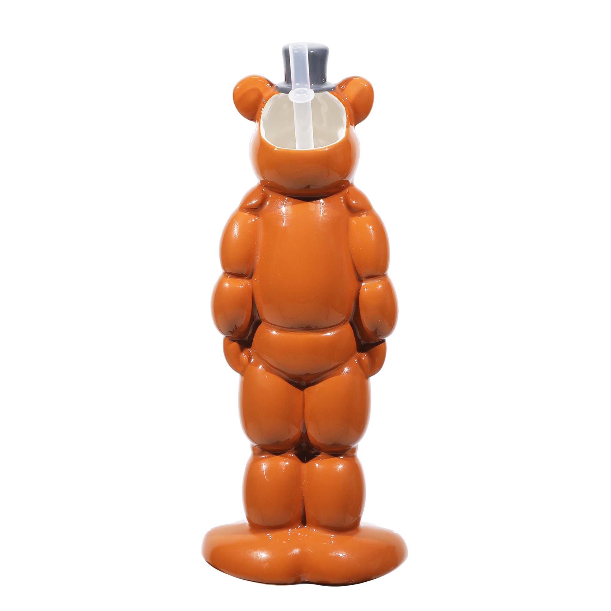 Bioworld Freddy Fazbear character sipper in use for beverages on the go.