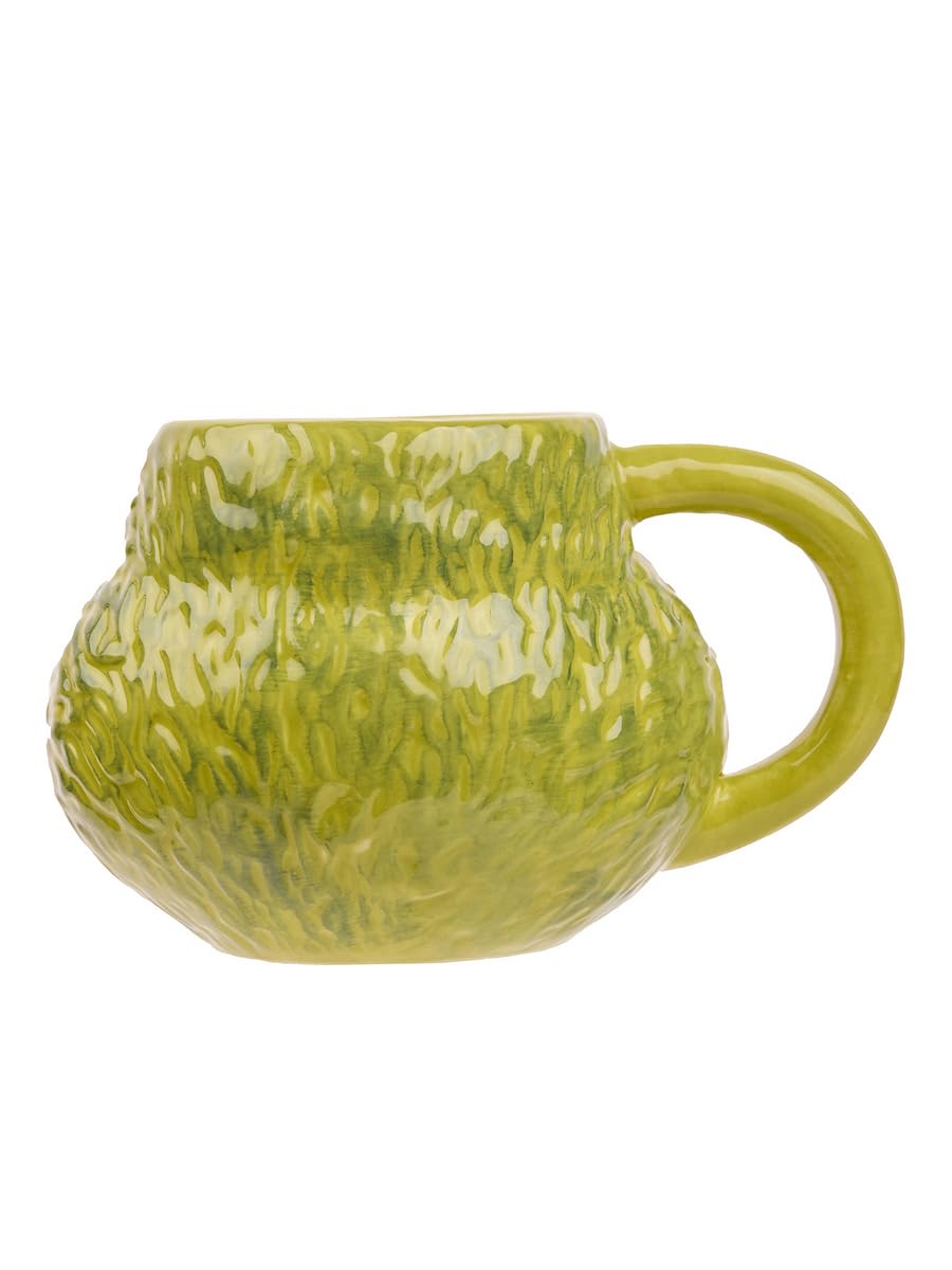 Bioworld ceramic mug provides durable material for everyday hot beverages.