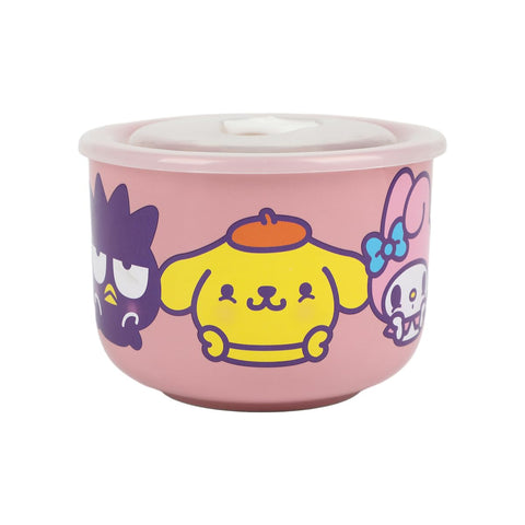 Bioworld Hello Kitty mug with vented lid and timer topper in action.