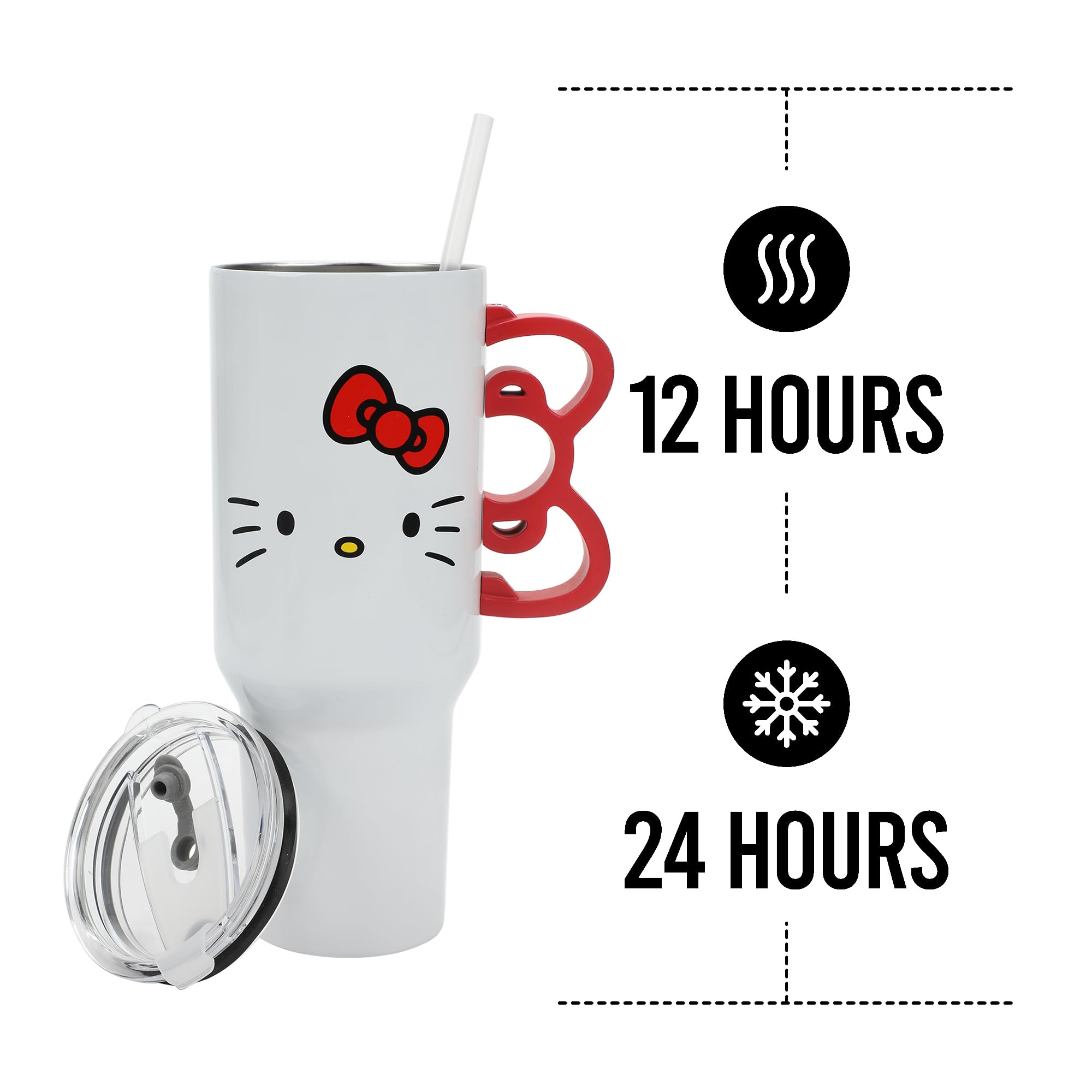 Bioworld Hello Kitty tumbler should be hand washed to preserve design and finish.