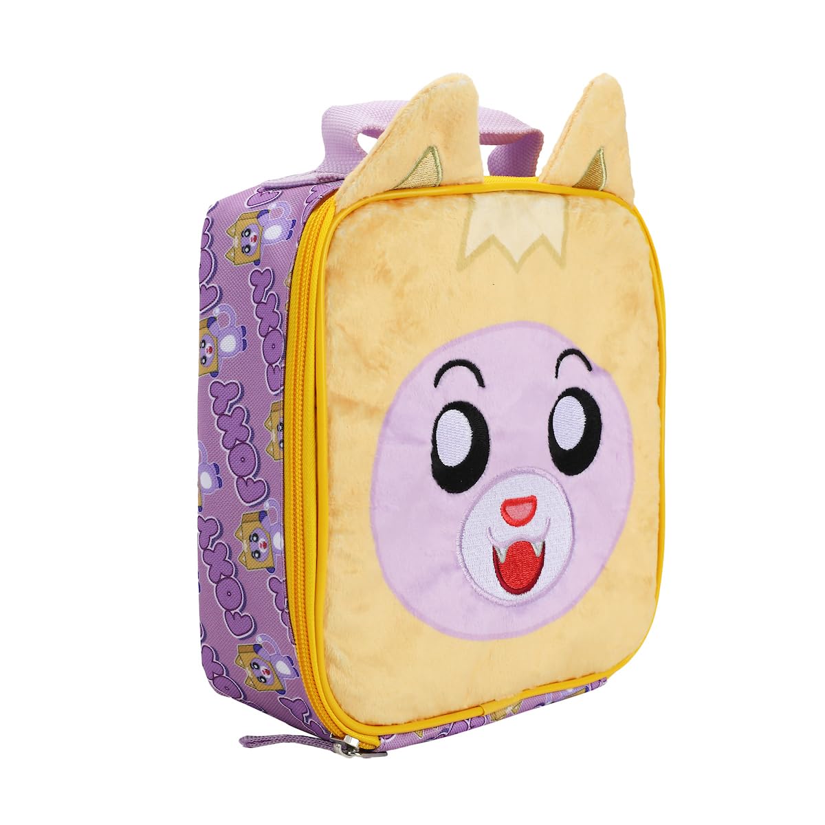 Bioworld Lankybox Foxy lunchbox side view showing compact portability.