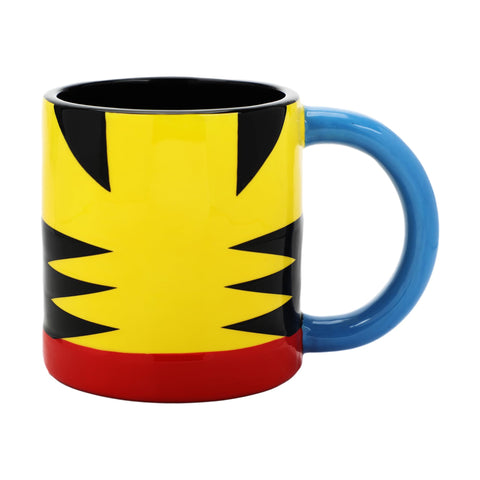 Bioworld X-Men Wolverine mug with 16 oz capacity for generous drinks.