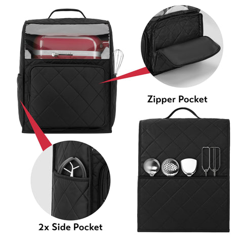 Bipkonu cover shows side pockets for accessories and manuals
