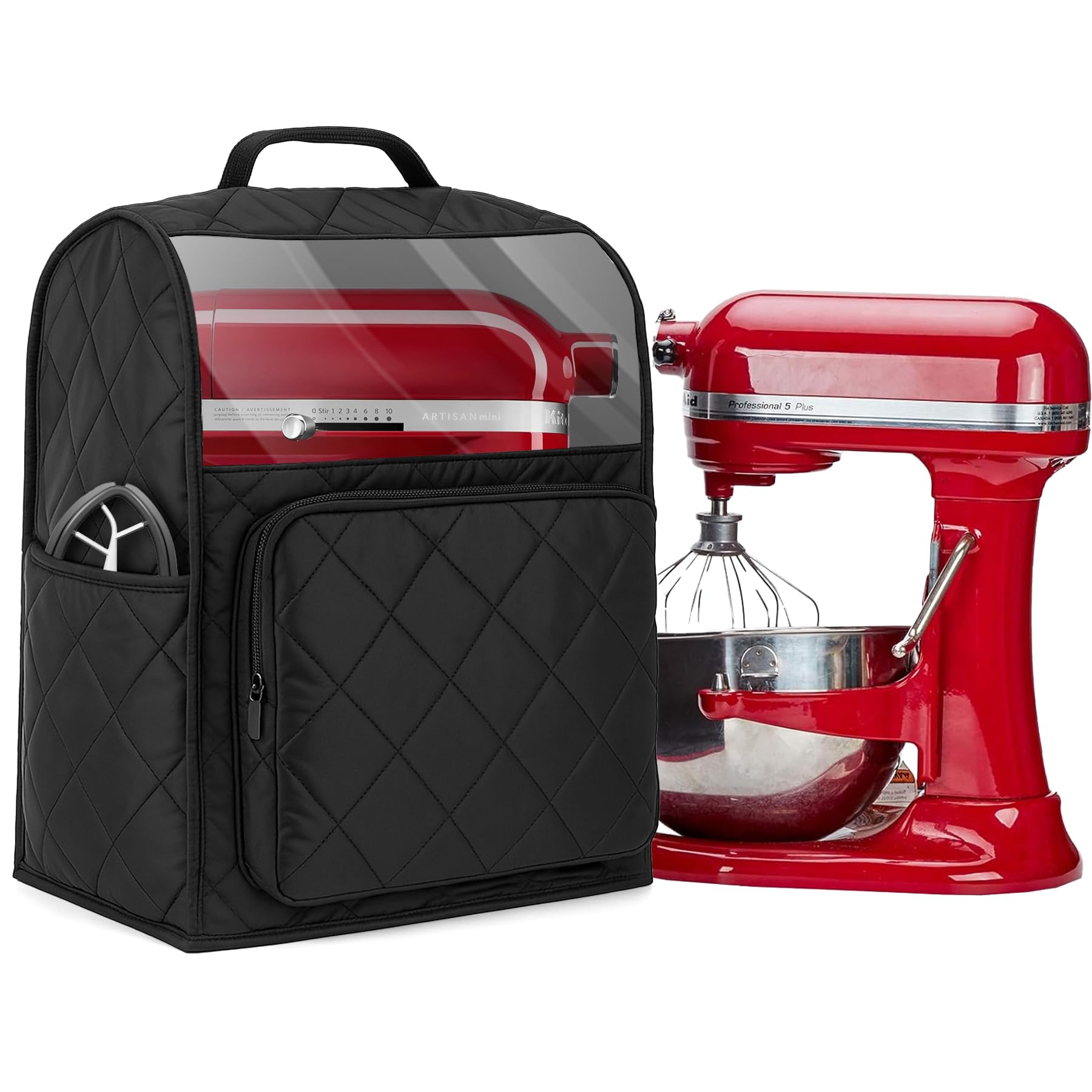 Bipkonu stand mixer cover on KitchenAid 6-quart protects the mixer from dust