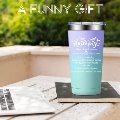 BIRGILT christmas gift-ready hairdresser tumbler with thoughtful packaging.