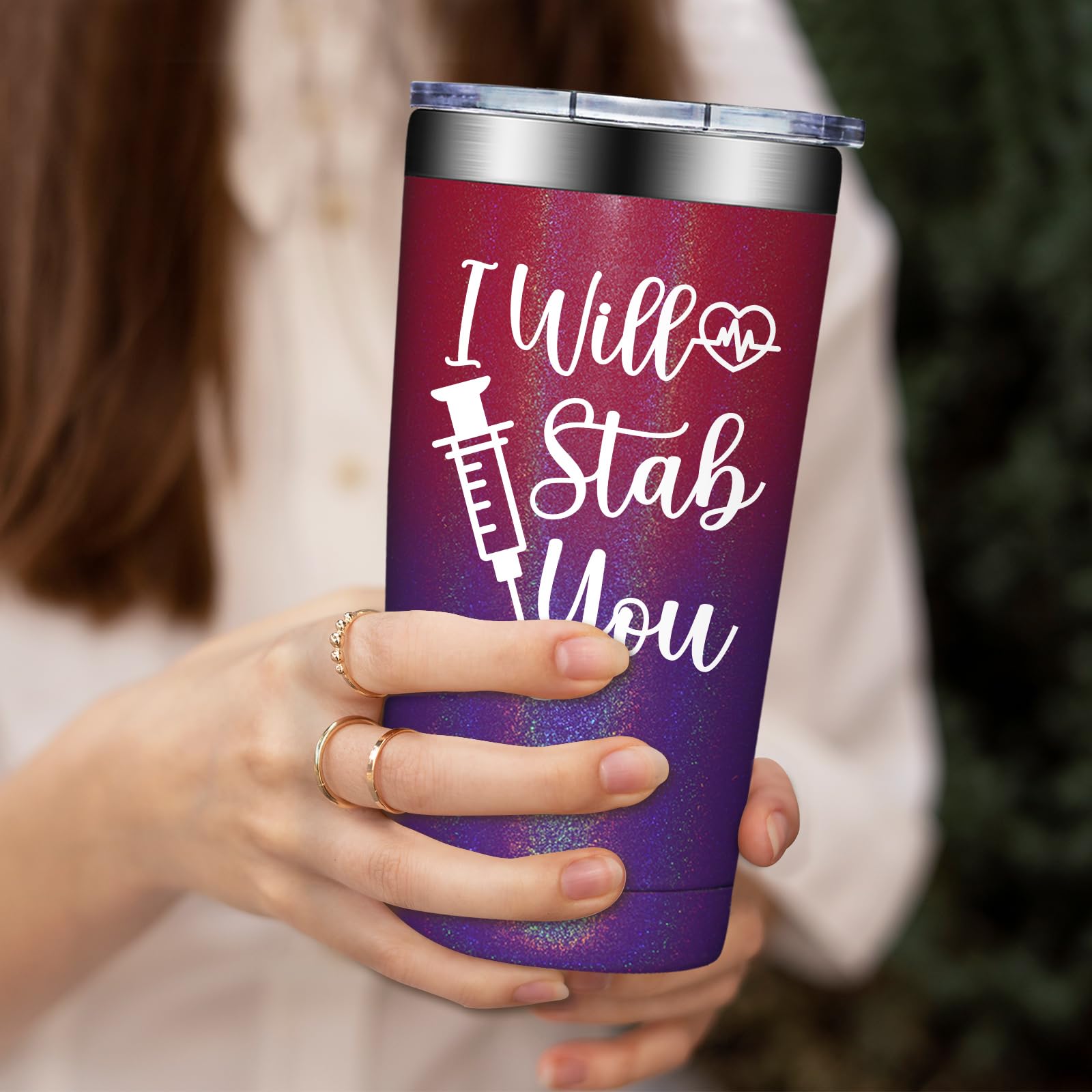 BIRGILT Christmas nurse gift tumbler adds holiday cheer to daily routines.