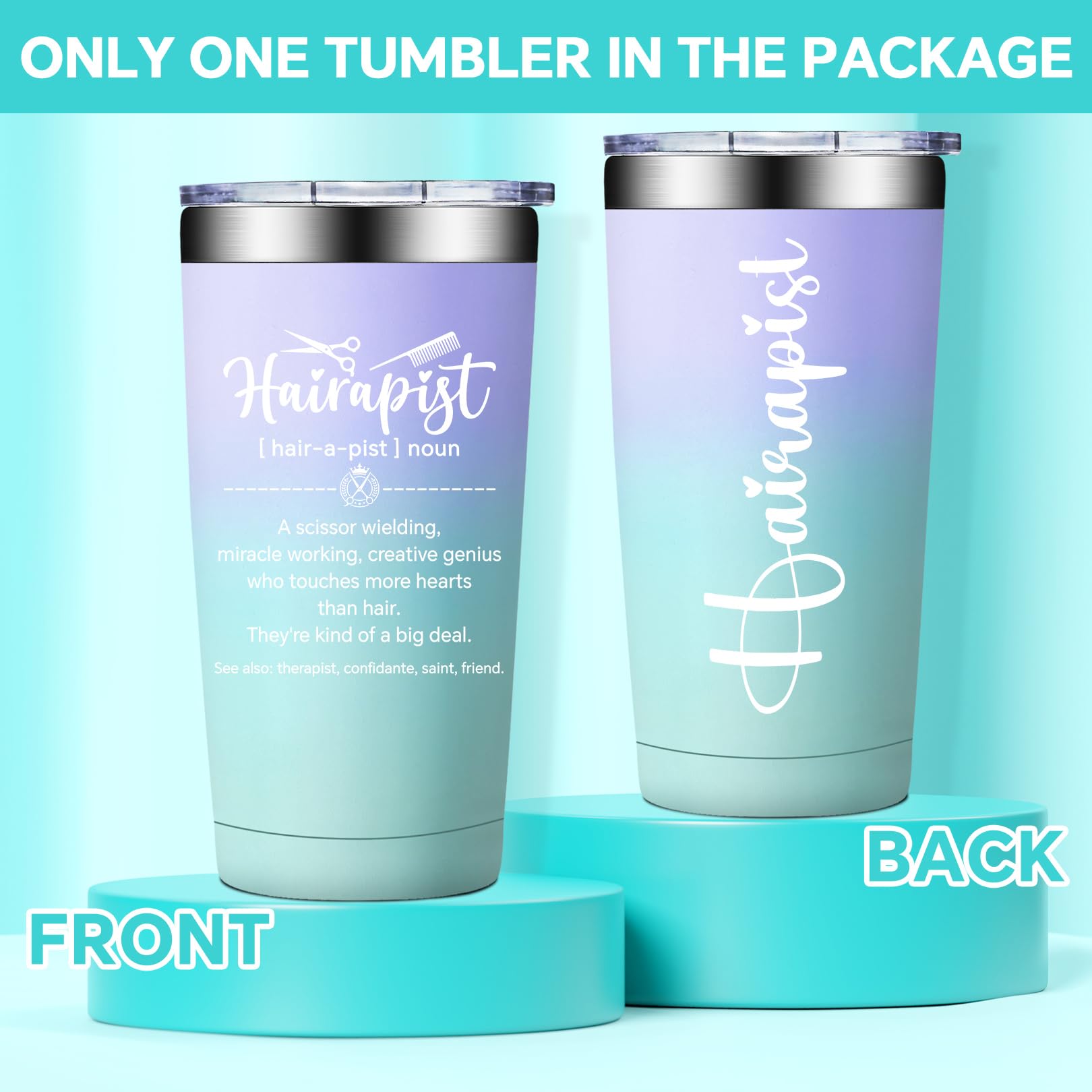 BIRGILT double-wall insulated tumbler keeps drinks cold for hours.