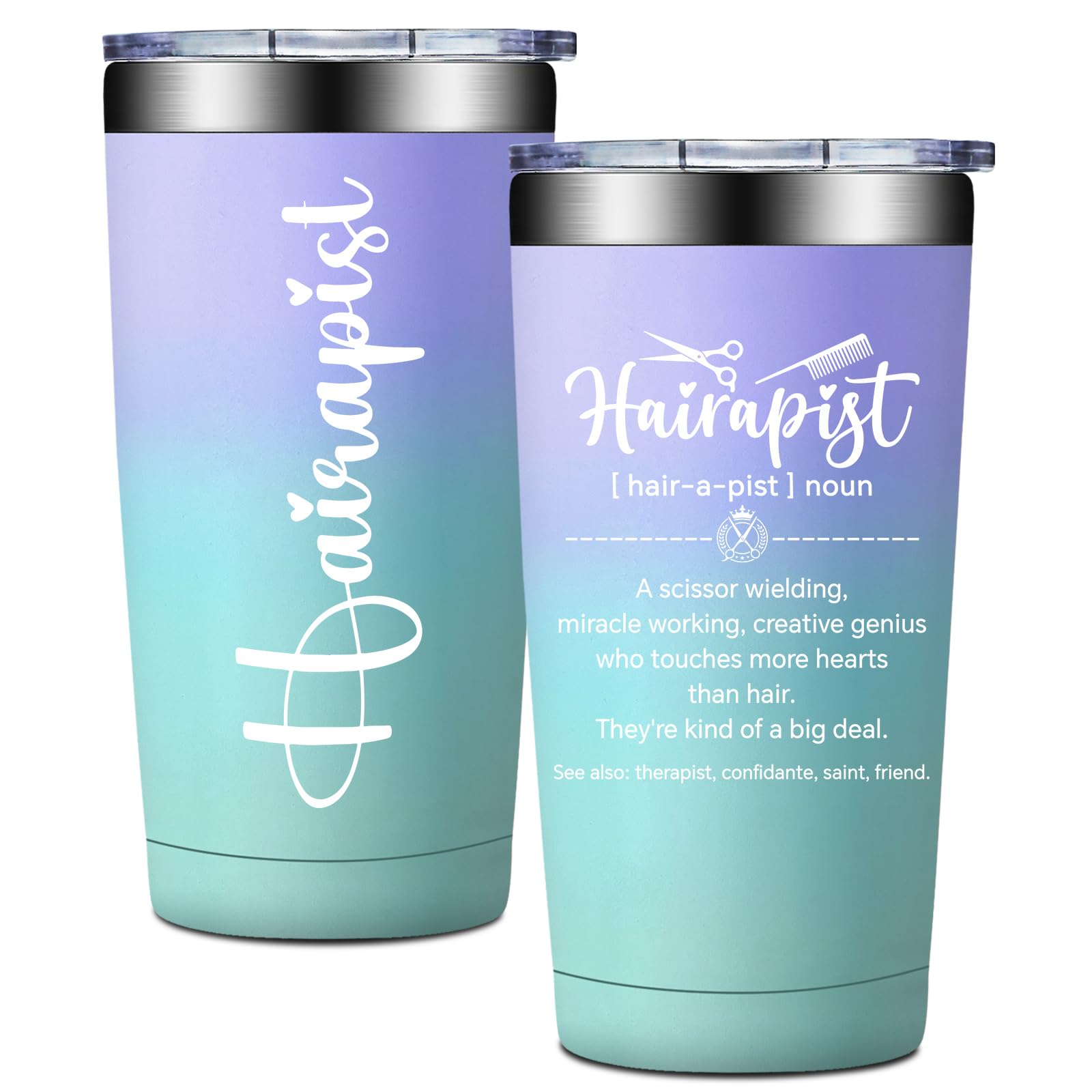 BIRGILT hair stylist tumbler 20oz with sleek on-the-go design for professionals.