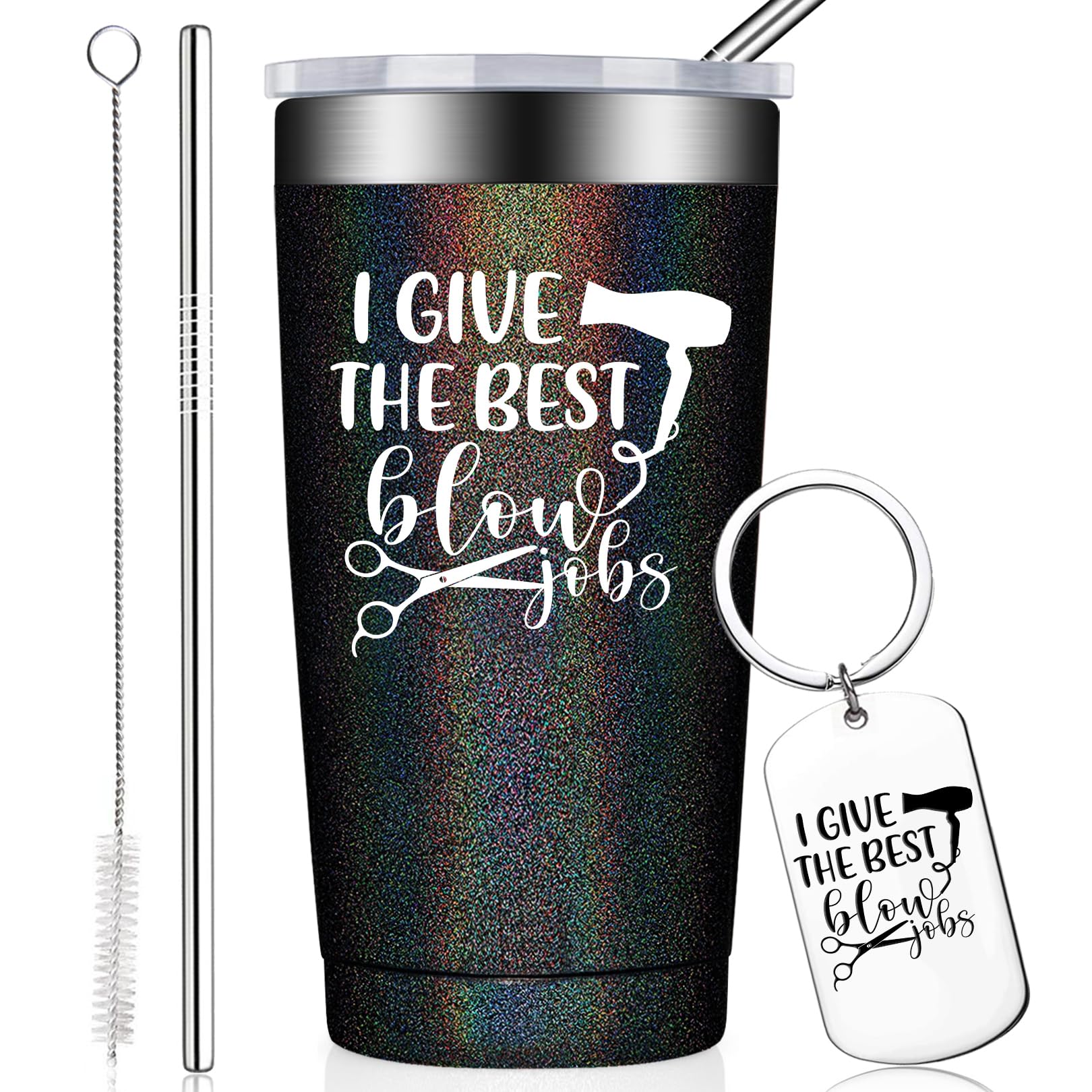 BIRGILT hair stylist tumbler front view with 20oz capacity for busy salons