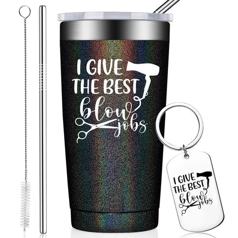 BIRGILT hair stylist tumbler front view with 20oz capacity for busy salons