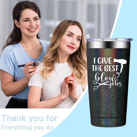BIRGILT tumbler in hand demonstrates comfortable grip during long shifts