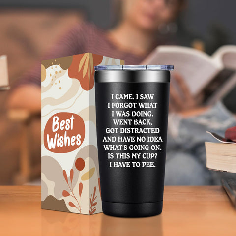 Birgilt gift-ready tumbler—funny motto for birthdays or retirement.