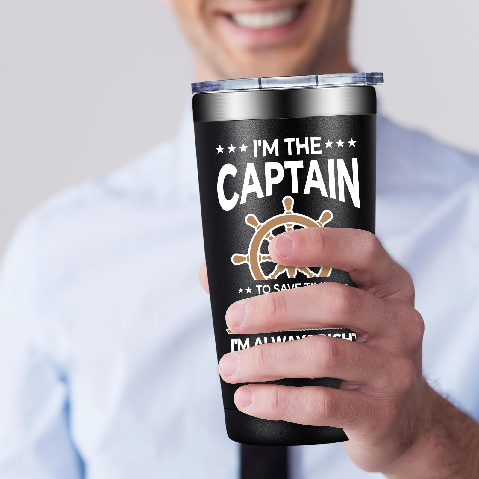 BIRGILT Matte Black 20oz tumbler with premium grip feel