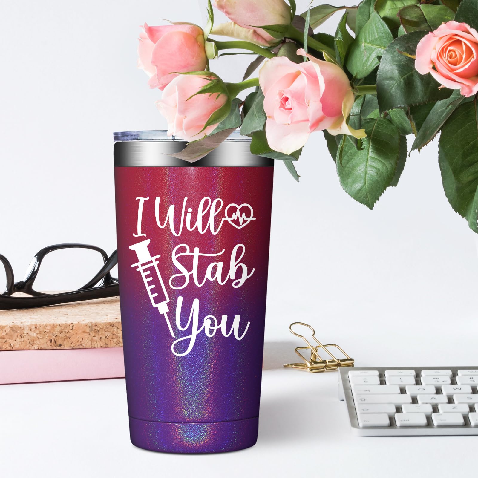 BIRGILT nurse appreciation gift tumbler for colleagues and students.