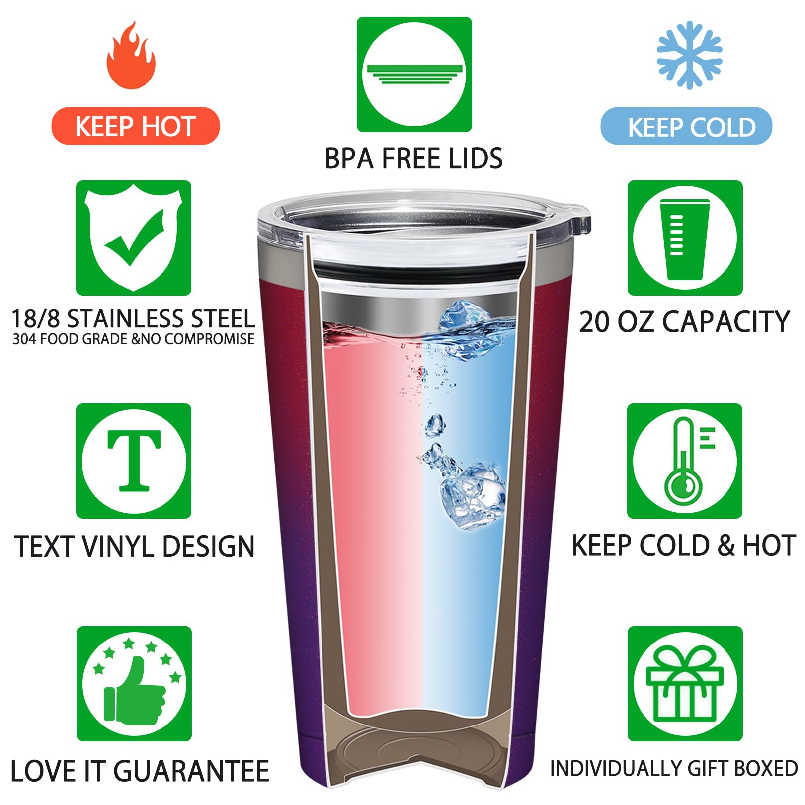 BirGilt nurse tumbler close-up finish emphasizes sleek, durable exterior