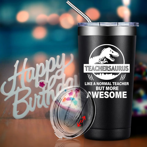 BIRGILT Teachersaurus tumbler compact portable size for cup holders