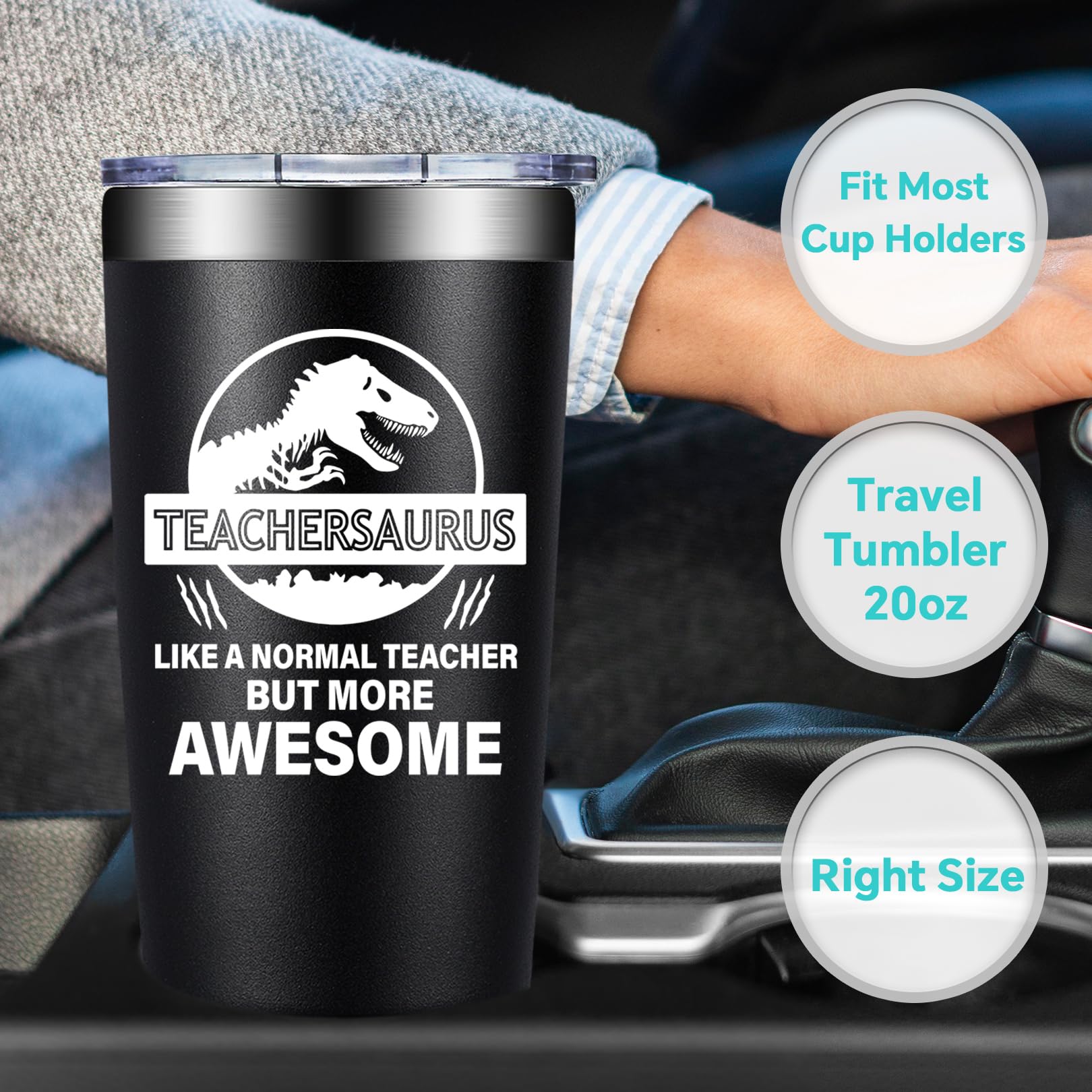BIRGILT Teachersaurus tumbler sweat-proof exterior stays dry