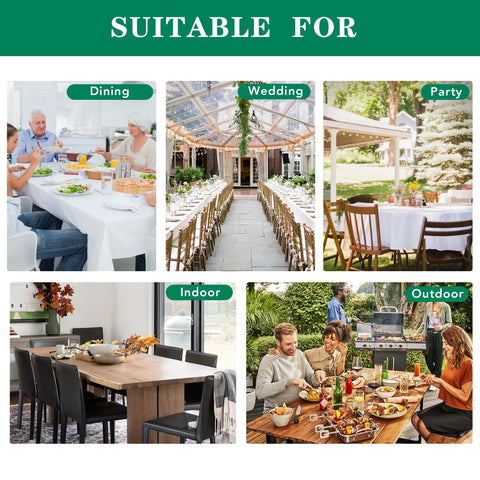 Biscaynebay 70-inch round tablecloth for family dinners.