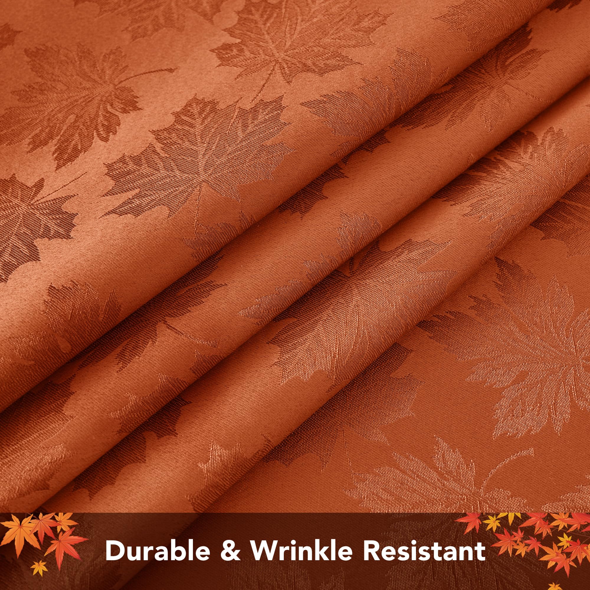 Biscaynebay damask detail closeup highlighting leaves texture.