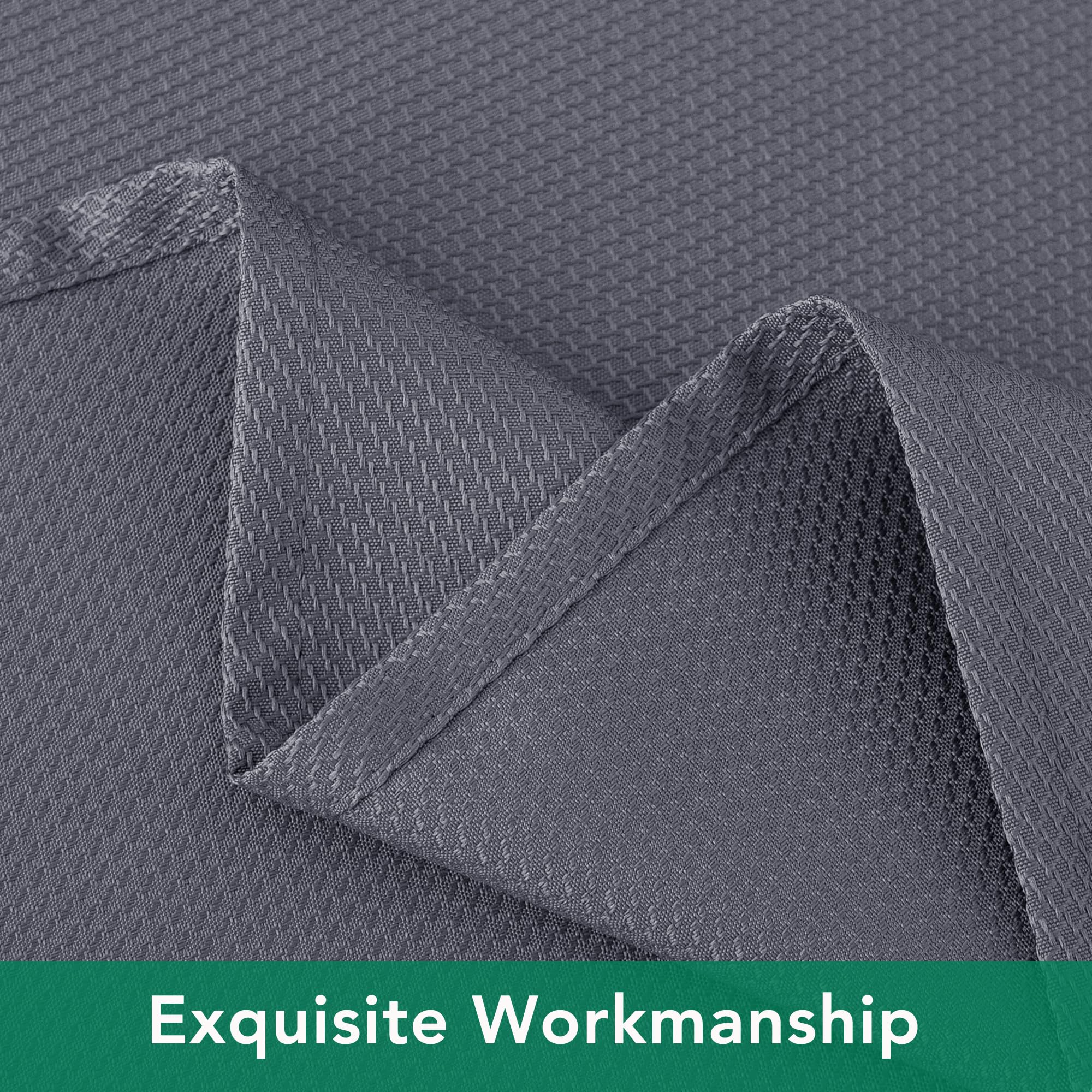 Biscaynebay dark grey texture close-up highlights premium fabric