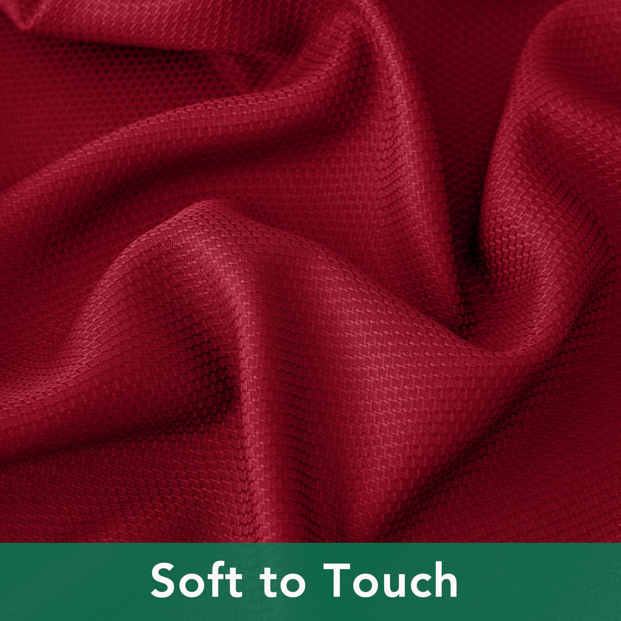 Biscaynebay table setting on dining table with red cloth for family dinners