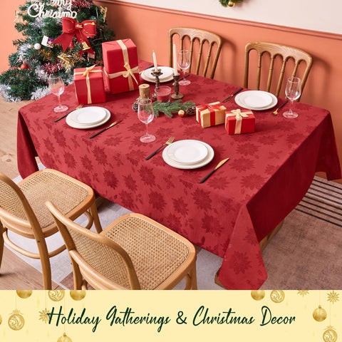 Durable polyester Biscaynebay tablecloth closeup weave for long lasting gatherings