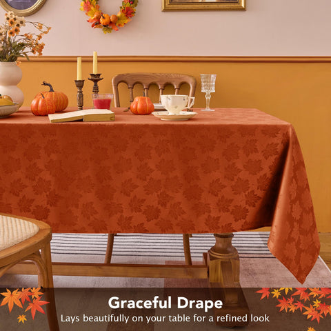 Biscaynebay elegant autumn table setting with rich color and texture.