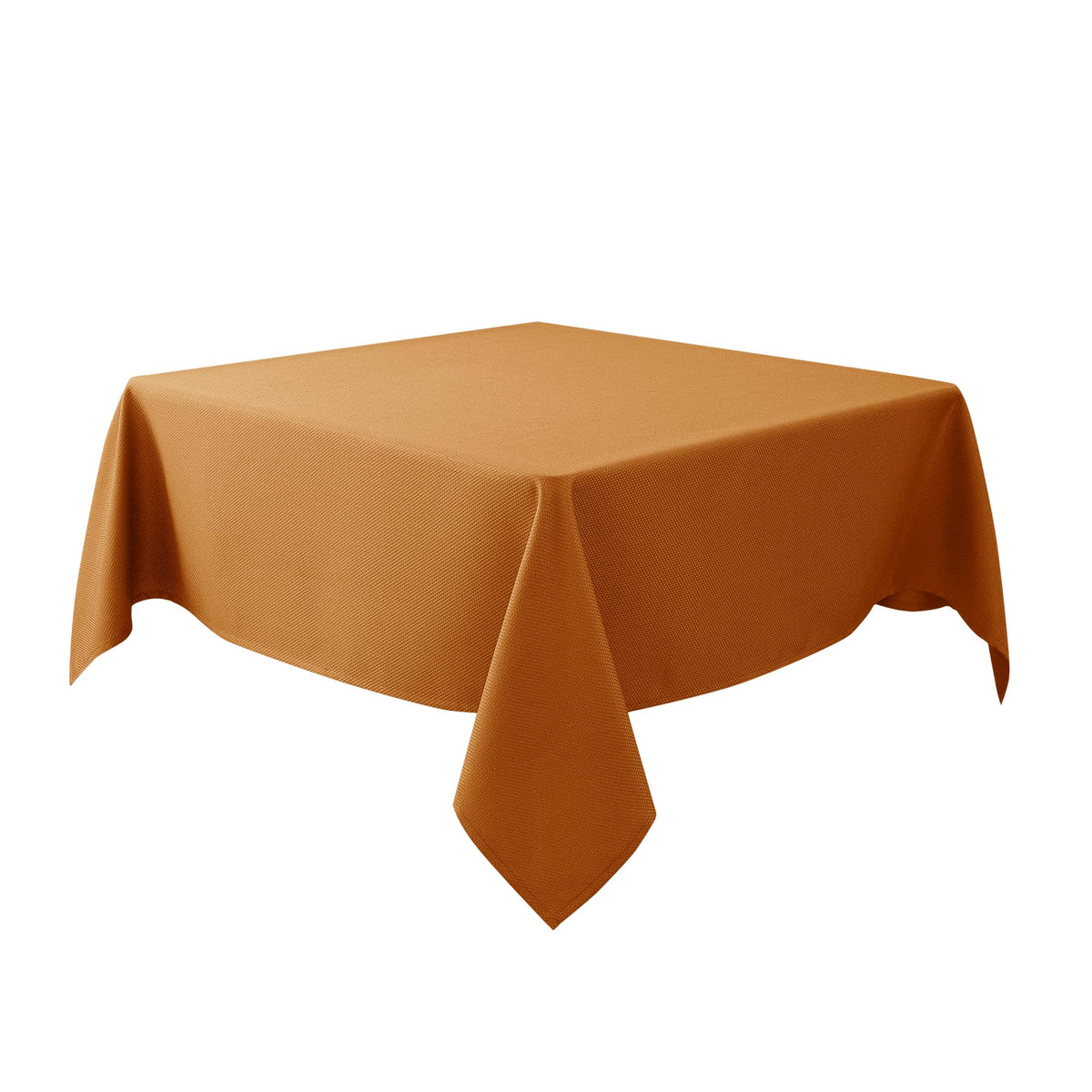 Biscaynebay fall tablecloth with bronze textured fabric for elegant autumn dining.