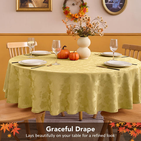 Biscaynebay folding table cover round gold provides portable decoration for events.
