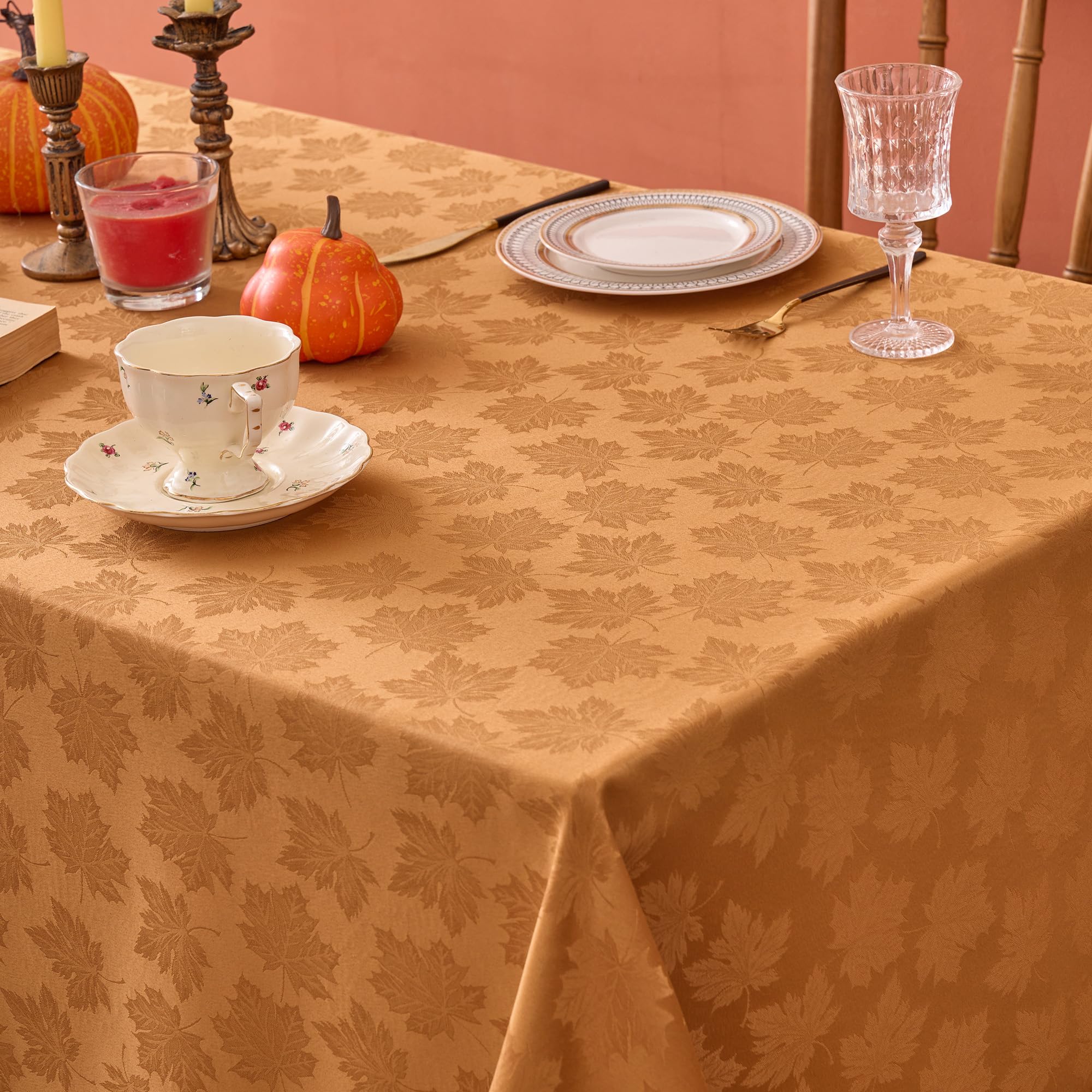 Biscaynebay rectangular 60x120 tablecloth draped over long table