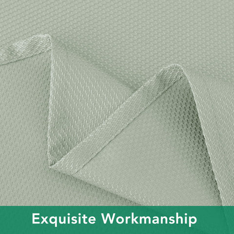 Sage color complements kitchen and dining environments with subtle elegance