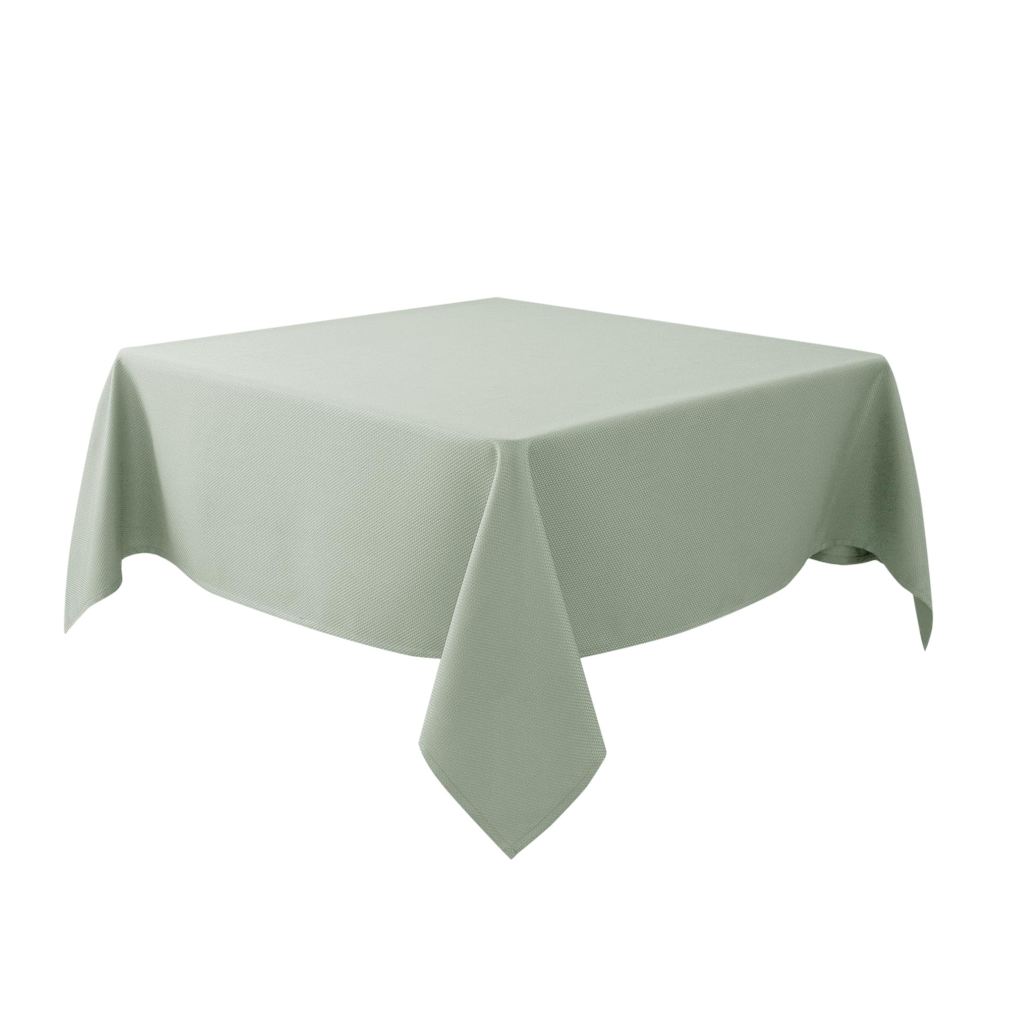 Biscaynebay Sage square tablecloth 54x54 adds refined look with elegant drape