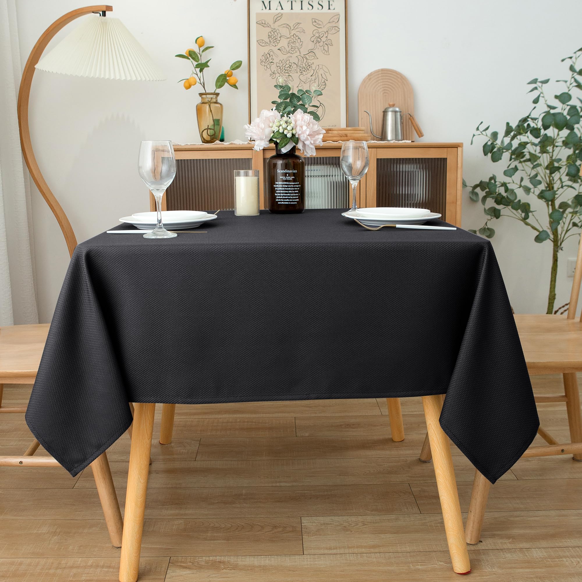 Biscaynebay tablecloth easy-care machine wash keeps fabric fresh