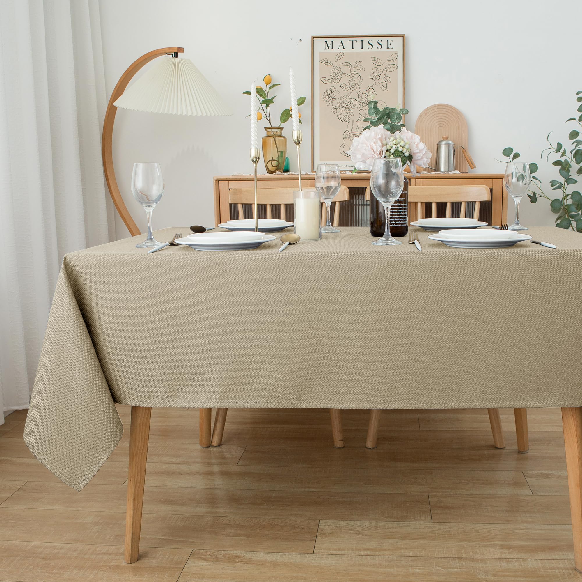 Biscaynebay machine-washable tablecloth simplifies post-meal cleanup