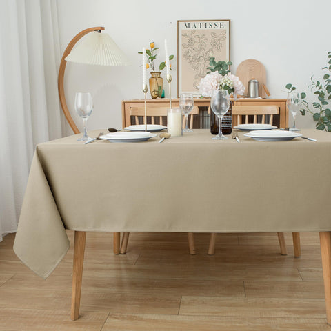 Biscaynebay machine-washable tablecloth simplifies post-meal cleanup