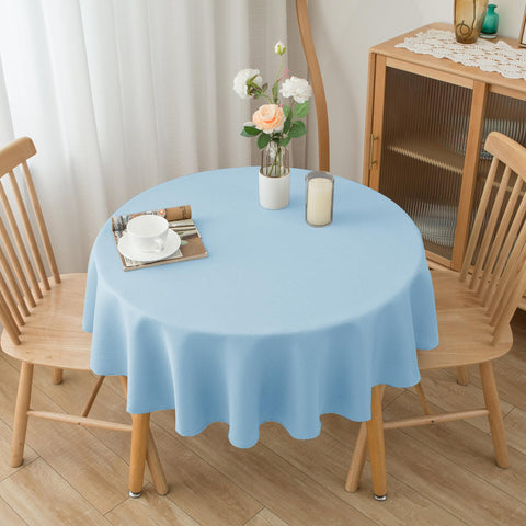 Biscaynebay textured round tablecloth ideal for wedding receptions and celebrations.