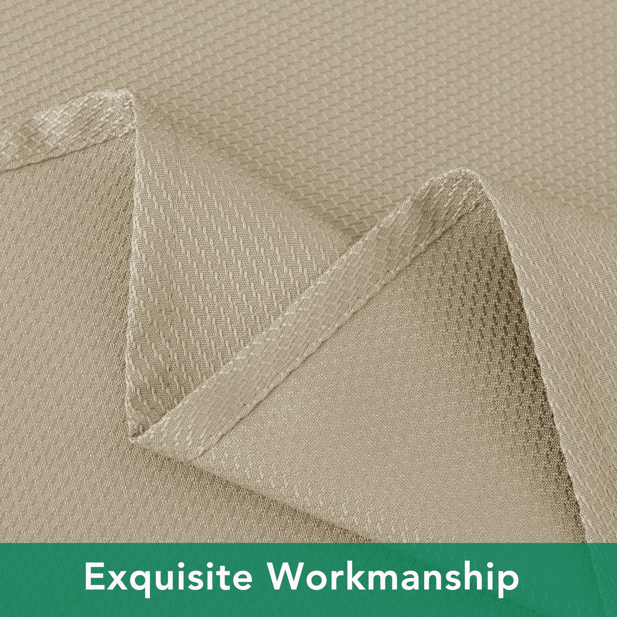 Biscaynebay tablecloth demonstrates machine-washable care