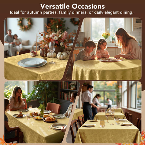 Biscaynebay Thanksgiving decor tablecloth perfect for harvest celebrations.