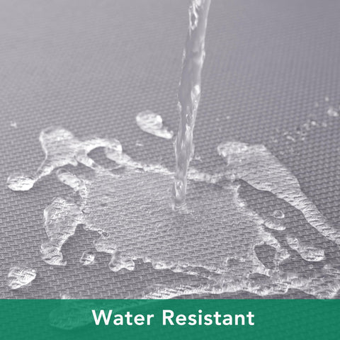 Biscaynebay water-resistant tablecloth beads spills for quick cleanup.