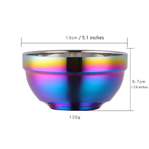 BISDARUN double-wall insulated bowls maintain temperature for hot soups or cold desserts