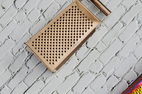 BISDARUN grater-slicer side view highlighting ergonomic handle and compact design.