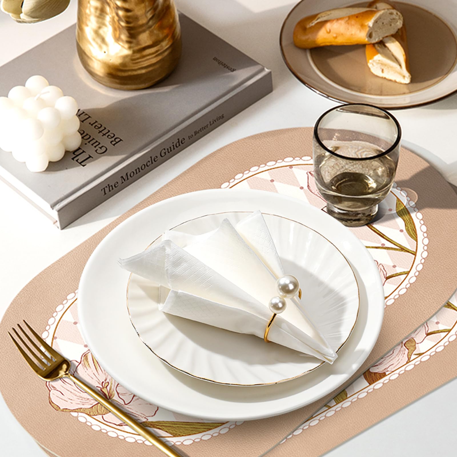 Bituinra wedding table napkin ring adds refined ambience