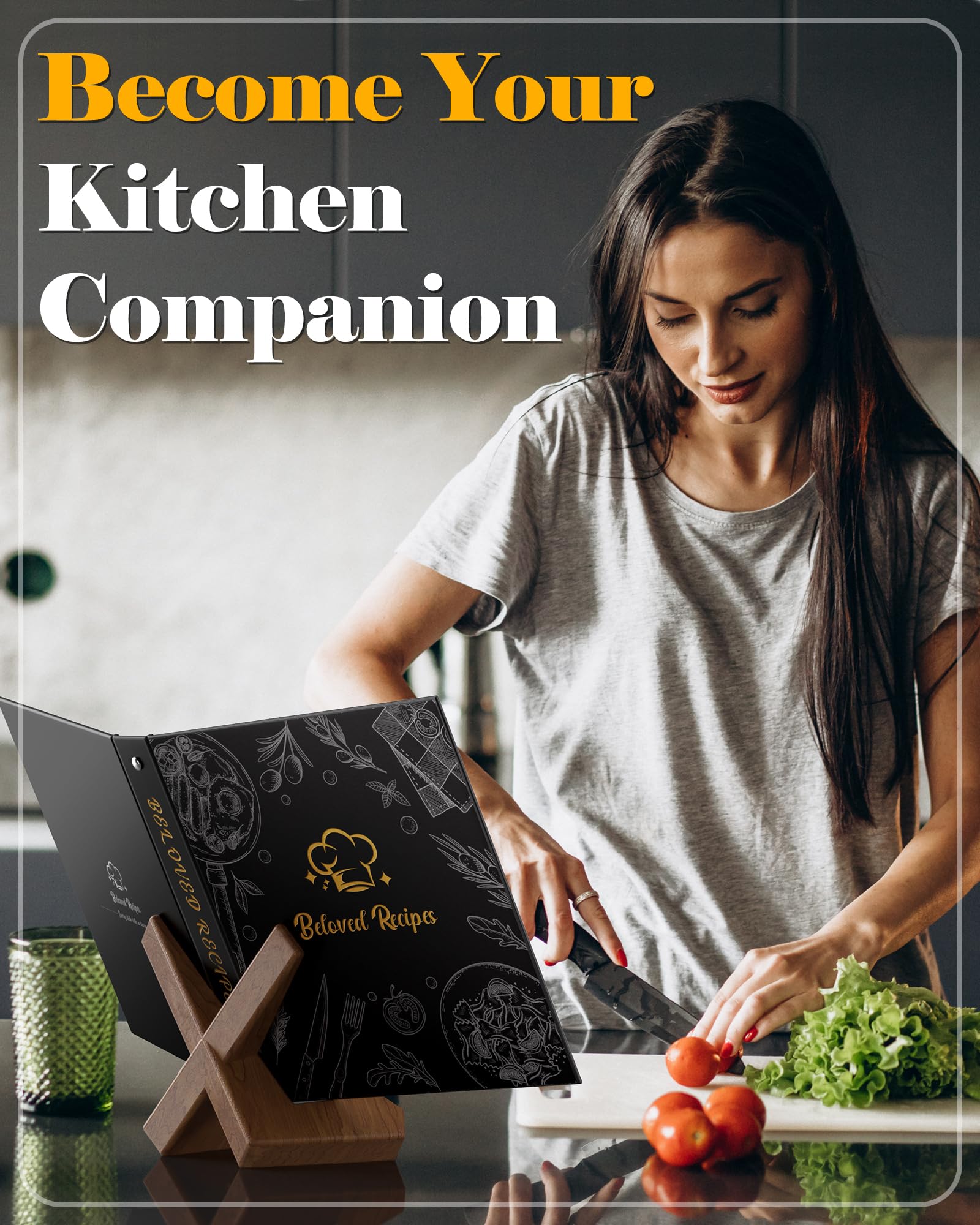 BiuLeon 12 dividers and 16 stickers help categorize recipes easily