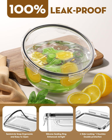 Biuleon microwave and dishwasher safe containers for convenient reheating.
