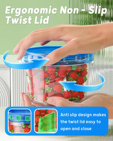 BiuLeon microwave-safe containers ideal for reheating meals.