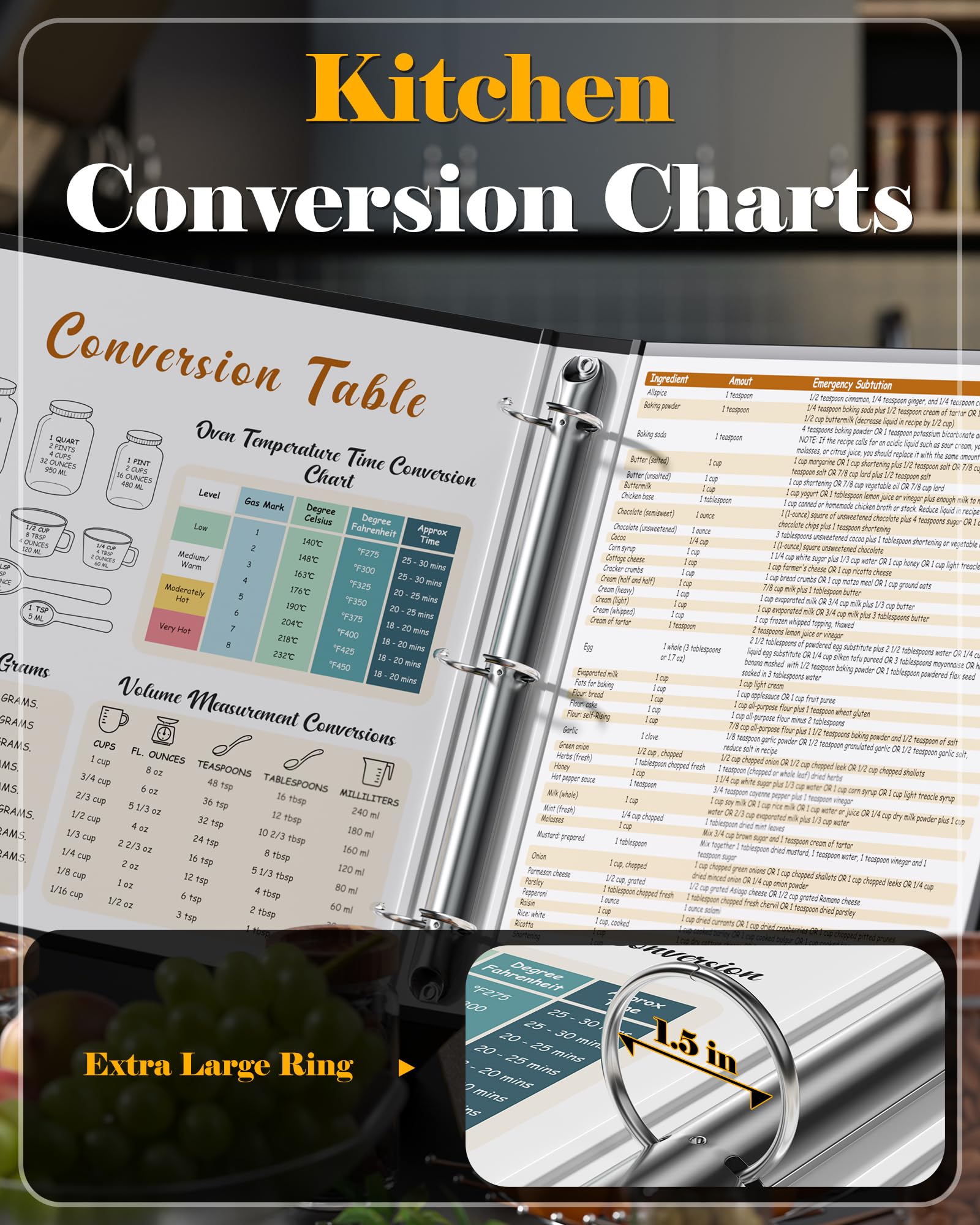 BiuLeon 30 full-page recipe cards and clarity for quick jotting and sharing